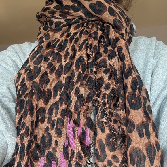 LOUIS VUITTON Steven Sprouse Cashmere Silk Leopard Stole Scarf - Picture 2 of 12